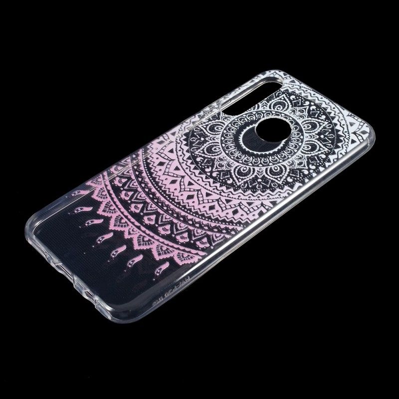 Skal Huawei P30 Lite Rosa Mobilskal Transparent Färgglad Mandala