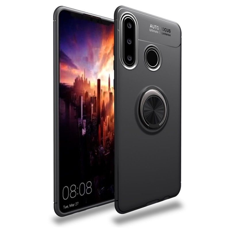 Skal Huawei P30 Lite Svart Roterande Ring