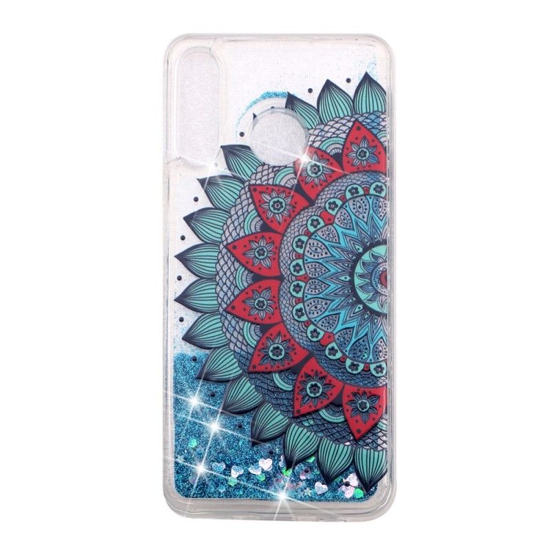 Skal Huawei P30 Lite Transparent Mandala Glitter