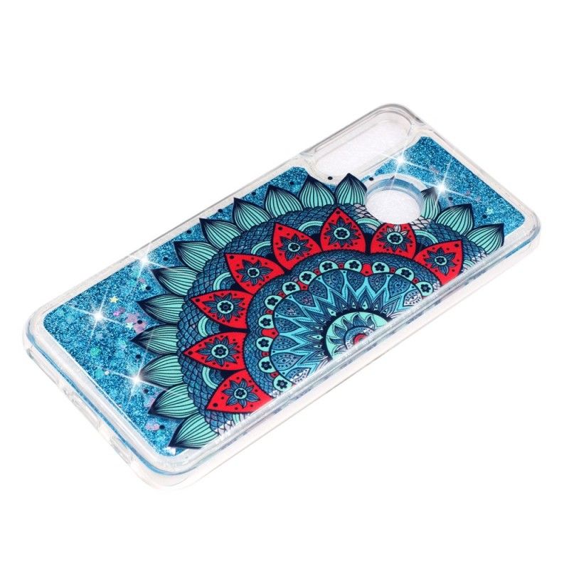 Skal Huawei P30 Lite Transparent Mandala Glitter