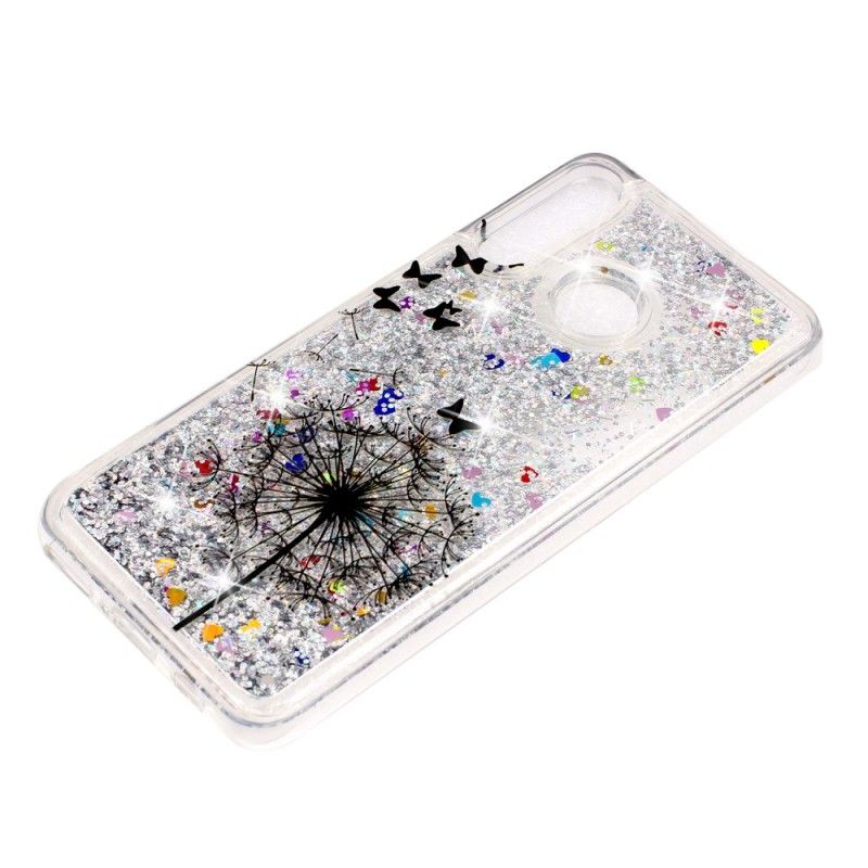 Skal Huawei P30 Lite Transparent Svart Maskros Glitter