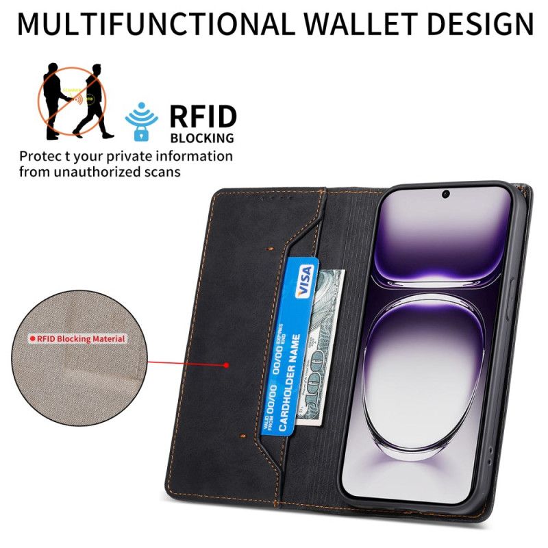 Folio-fodral Oppo Reno 12 5g Rfid-blockeringsteknik