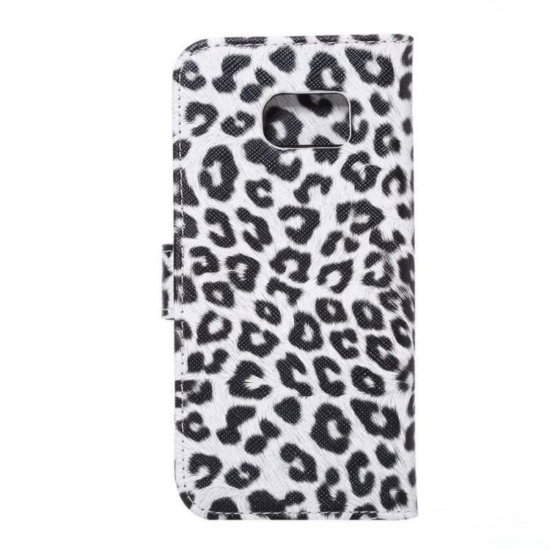 Fodral Samsung Galaxy S7 Vit Leopard