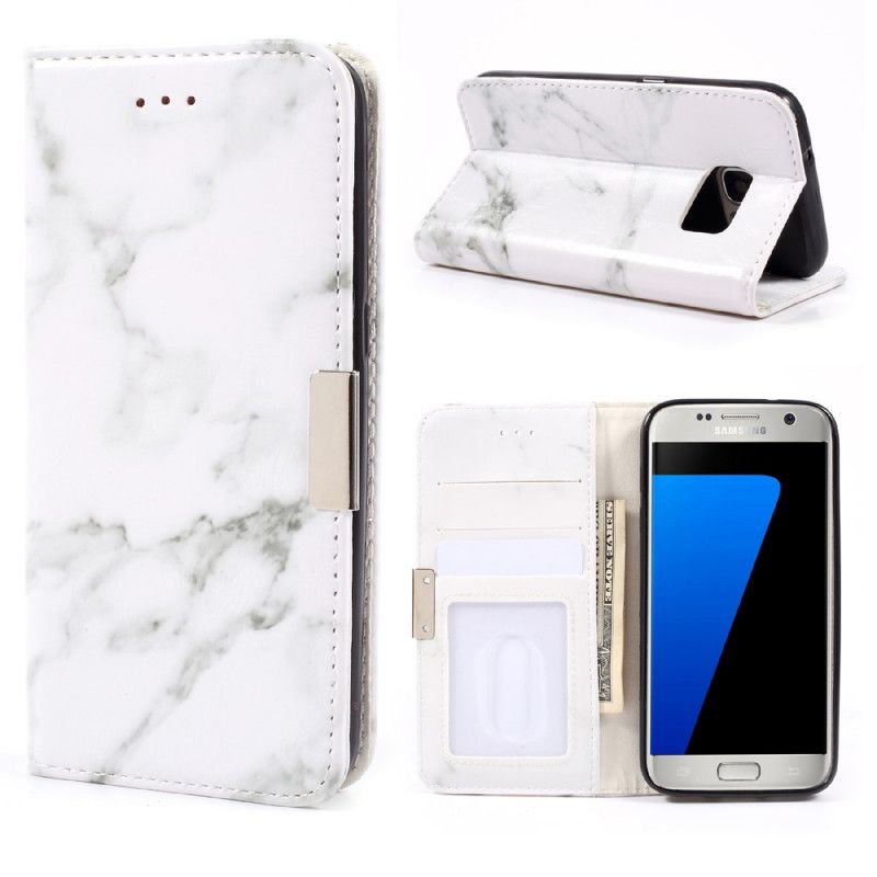 Folio-fodral Samsung Galaxy S7 Mobilskal Marmor