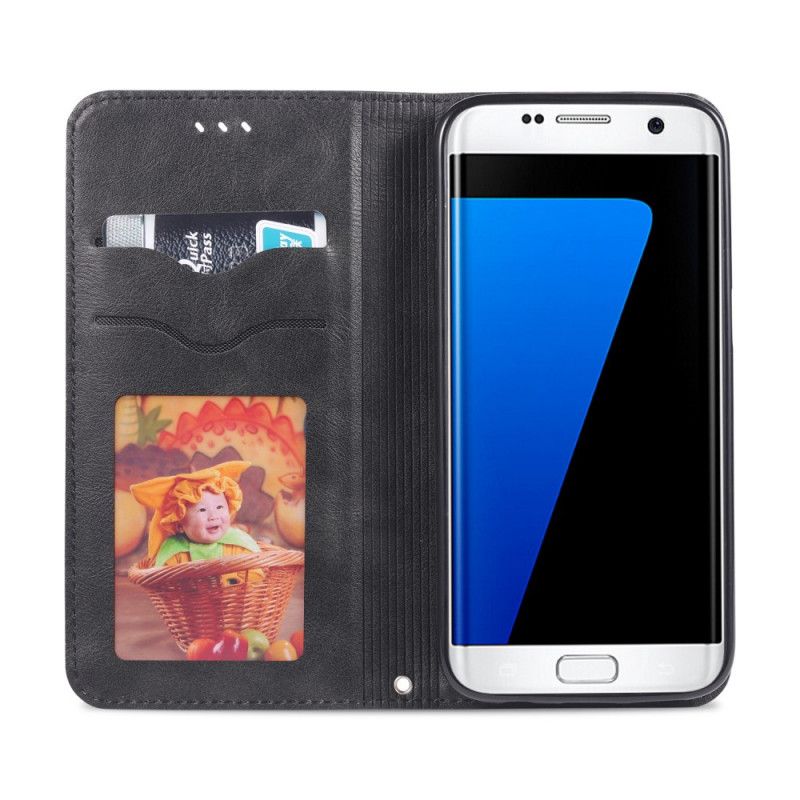 Folio-fodral Samsung Galaxy S7 Svart Retro Azns