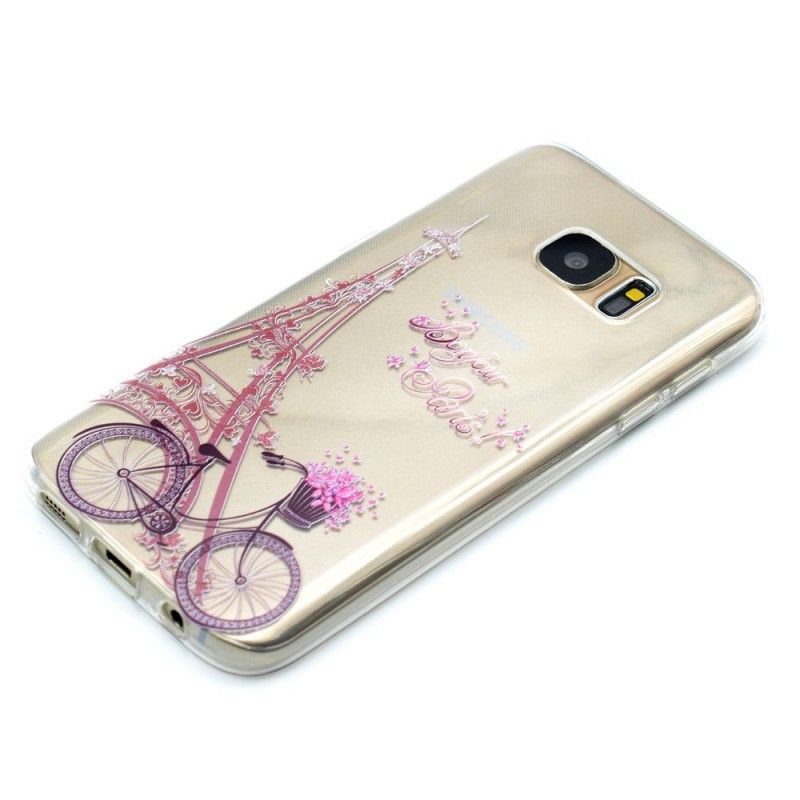 Skal för Samsung Galaxy S7 Transparent Hej Paris