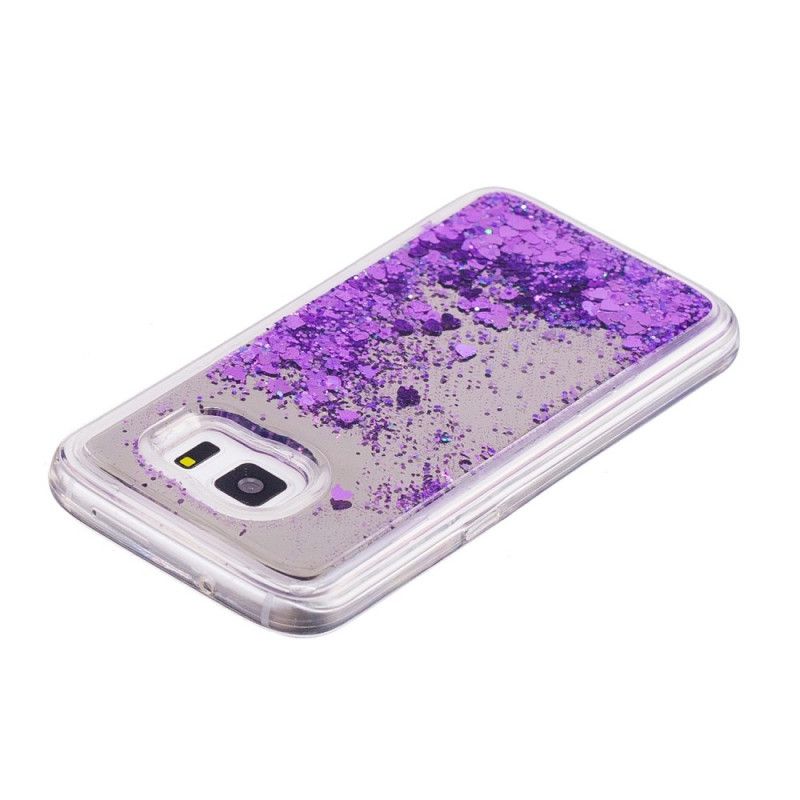 Skal Samsung Galaxy S7 Rosa Glitterpulver