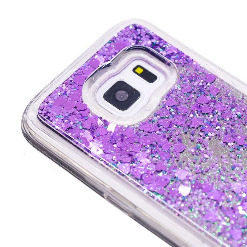 Skal Samsung Galaxy S7 Rosa Glitterpulver