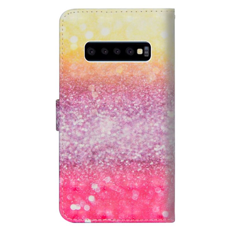 Fodral Samsung Galaxy S10 5G Gradient Magenta Glitter