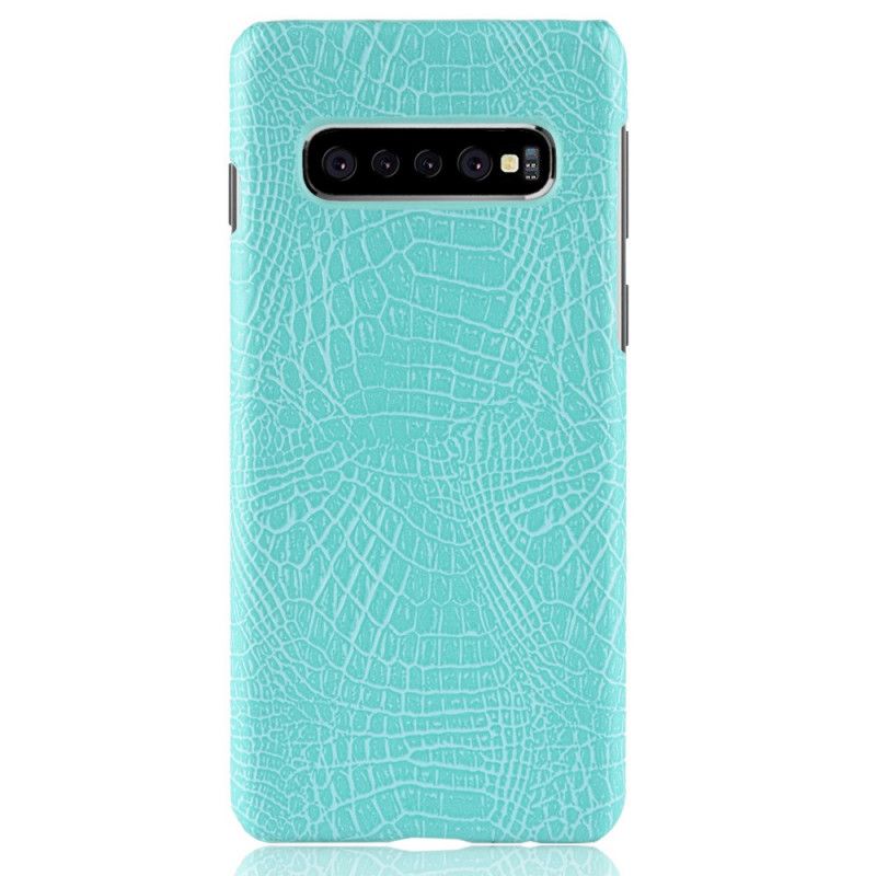 Skal för Samsung Galaxy S10 5G Svart Krokodilhudeffekt