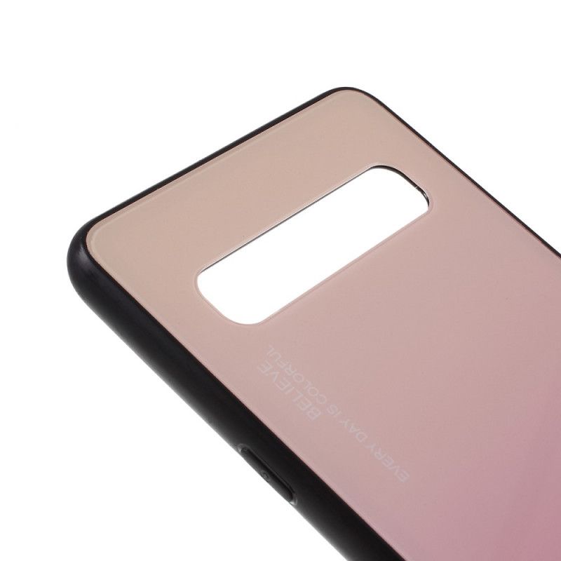 Skal Samsung Galaxy S10 5G Röd Mobilskal Var Dig Själv Härdat Glas