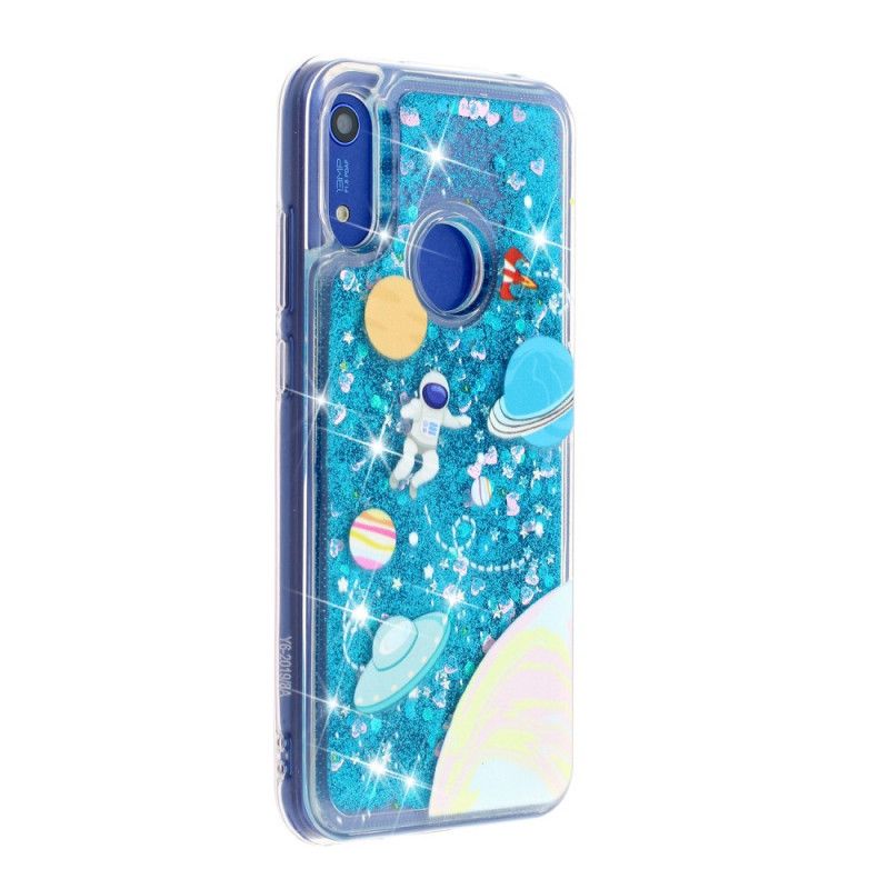 Skal för Honor 8A Glitter Astronaut