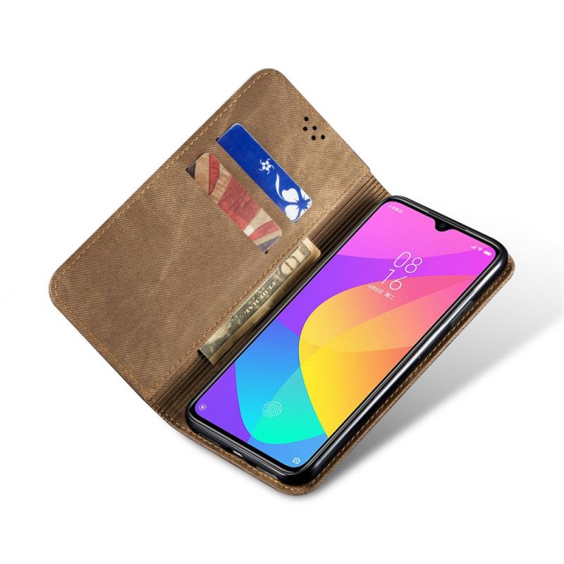 Folio-fodral Xiaomi Mi A3 Svart Mobilskal Jeanstyg