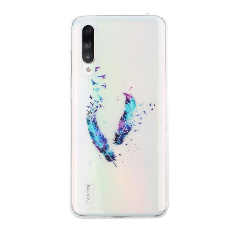 Skal för Xiaomi Mi A3 Genomskinliga Fjädrar