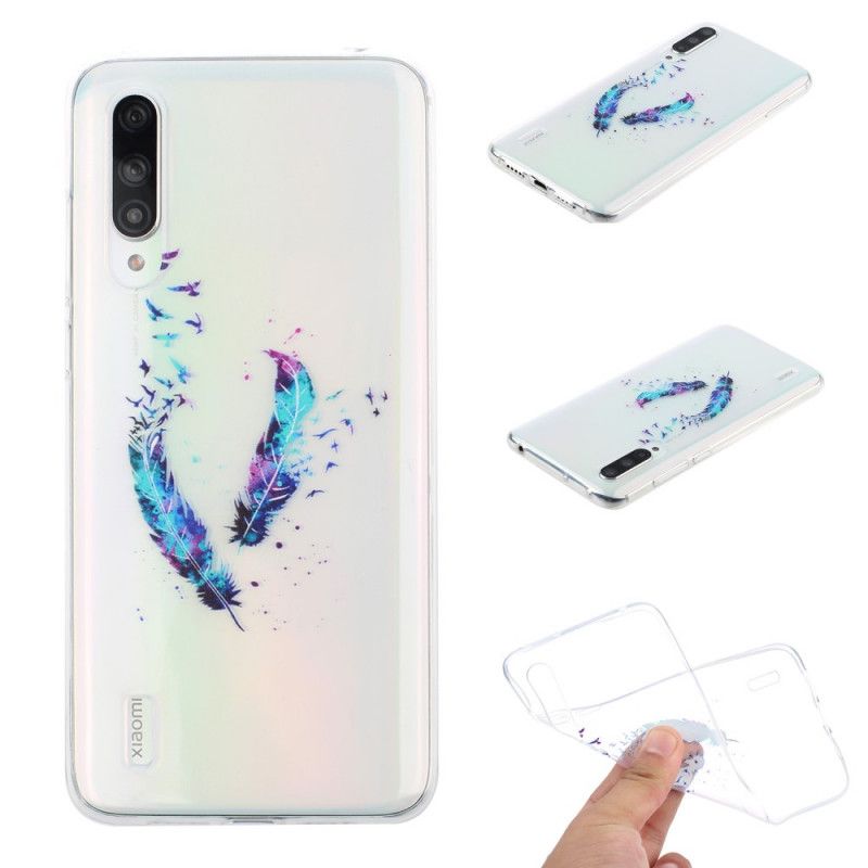 Skal för Xiaomi Mi A3 Genomskinliga Fjädrar