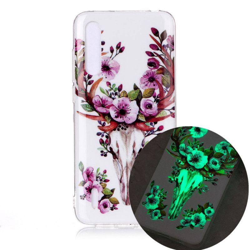 Skal Xiaomi Mi A3 Fluorescerande Blommig Älg