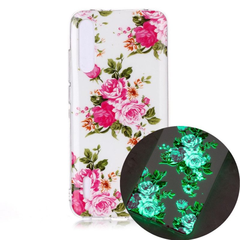 Skal Xiaomi Mi A3 Fluorescerande Frihetsblommor