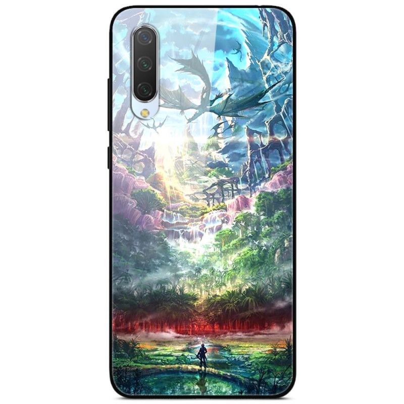 Skal Xiaomi Mi A3 Mobilskal Himmelsk Natur Härdat Glas