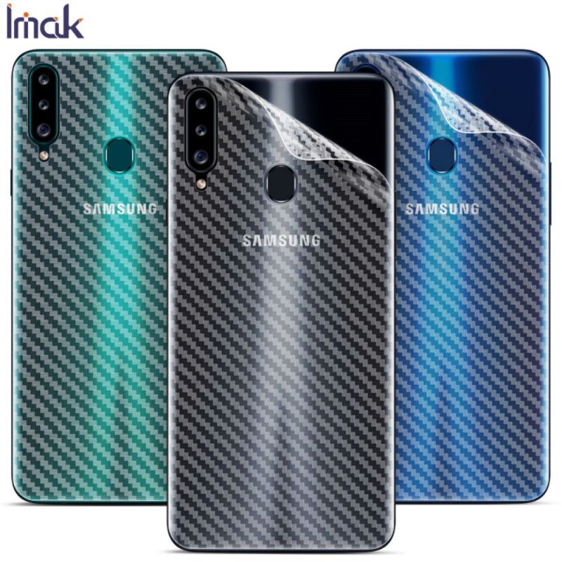 Bakre Skyddsfilm Samsung Galaxy A20s Carbon Imak-Stil