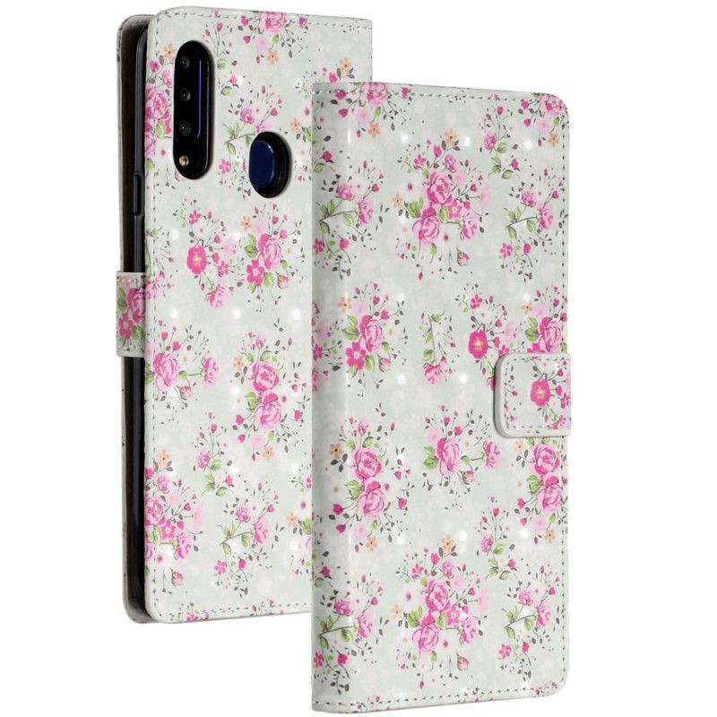 Fodral för Samsung Galaxy A20s Blommor I Galenskap