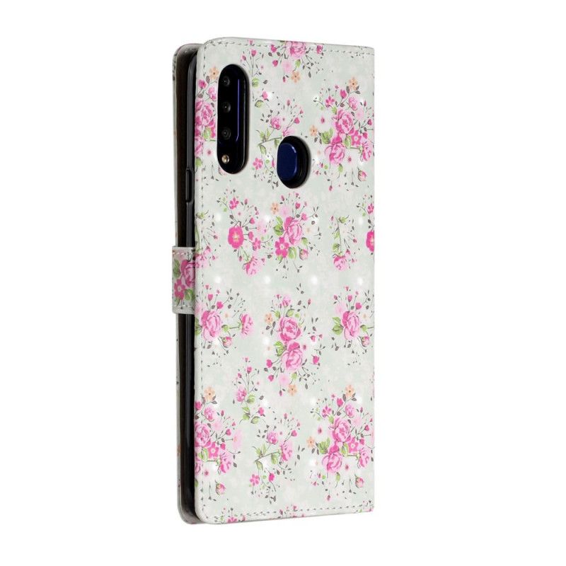 Fodral för Samsung Galaxy A20s Blommor I Galenskap