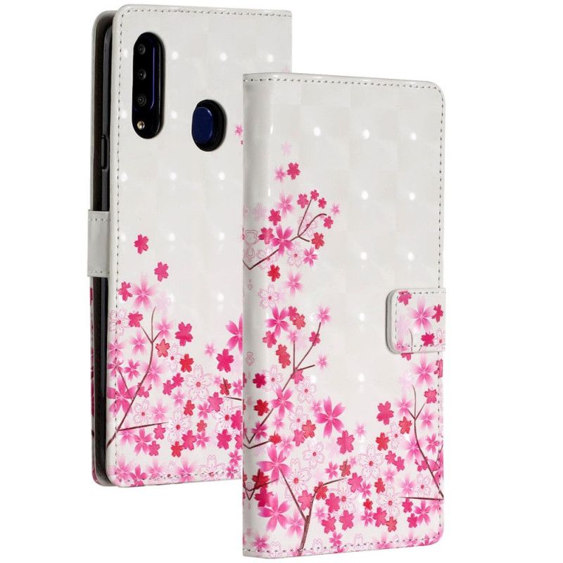 Fodral för Samsung Galaxy A20s Blomsterträdgård