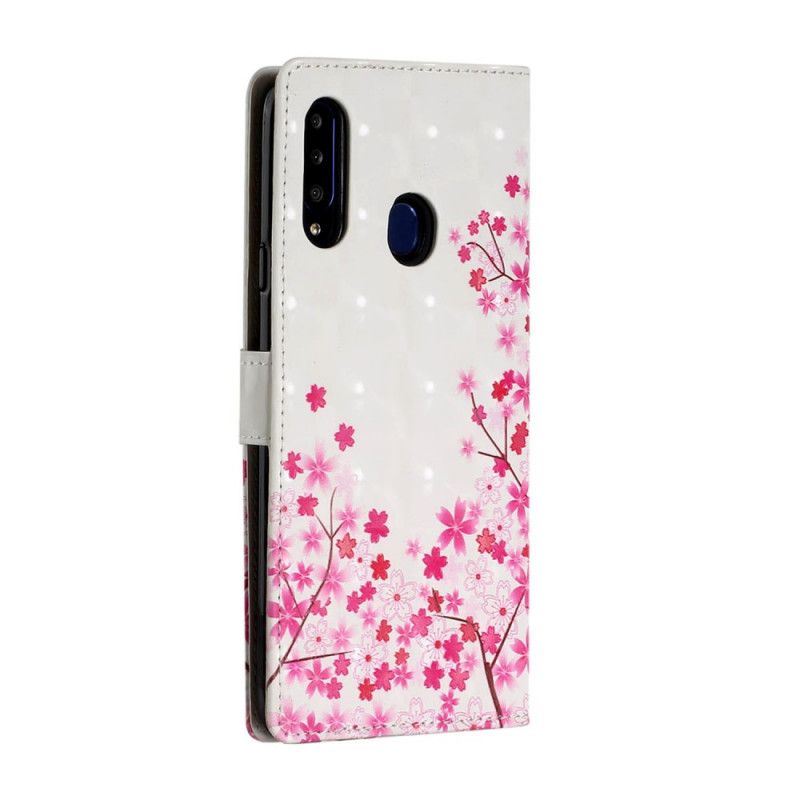 Fodral för Samsung Galaxy A20s Blomsterträdgård