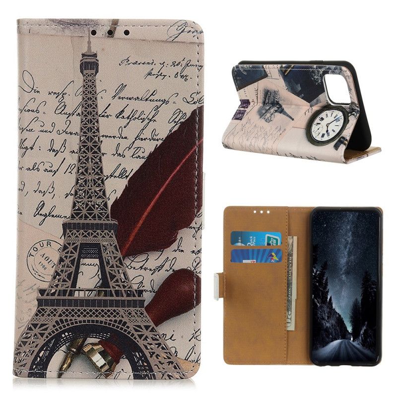 Fodral för Samsung Galaxy A51 Poetens Eiffeltorn