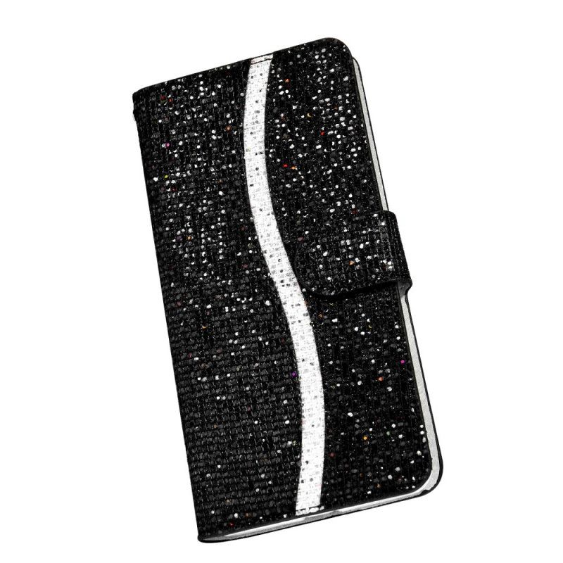 Fodral för Samsung Galaxy A51 Svart Glitter Design