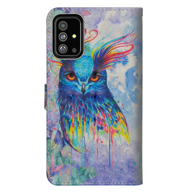 Fodral Samsung Galaxy A51 Akvarellfågel