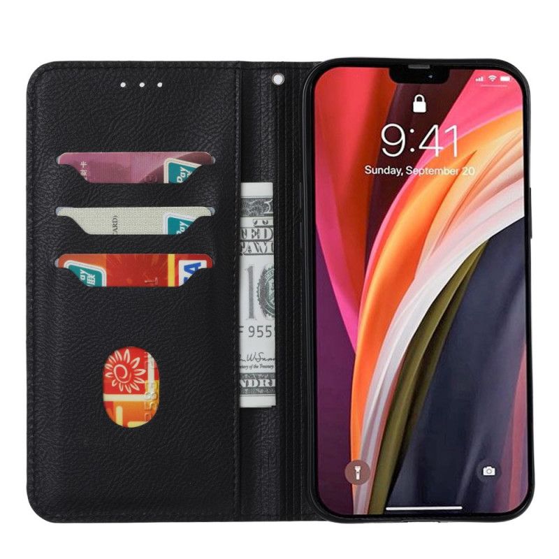 Folio-fodral Samsung Galaxy A51 Svart Främre Korthållare