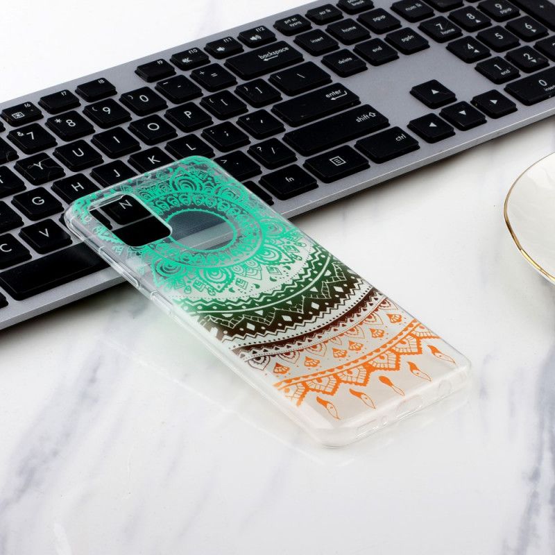 Skal för Samsung Galaxy A51 Transparent Mörkfärgad Mandala