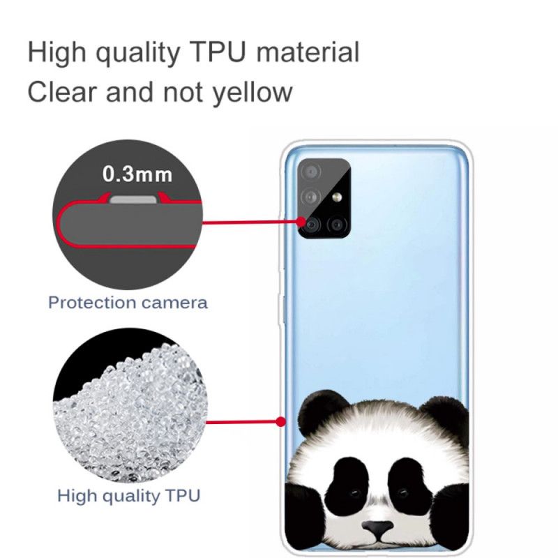 Skal för Samsung Galaxy A51 Transparent Panda