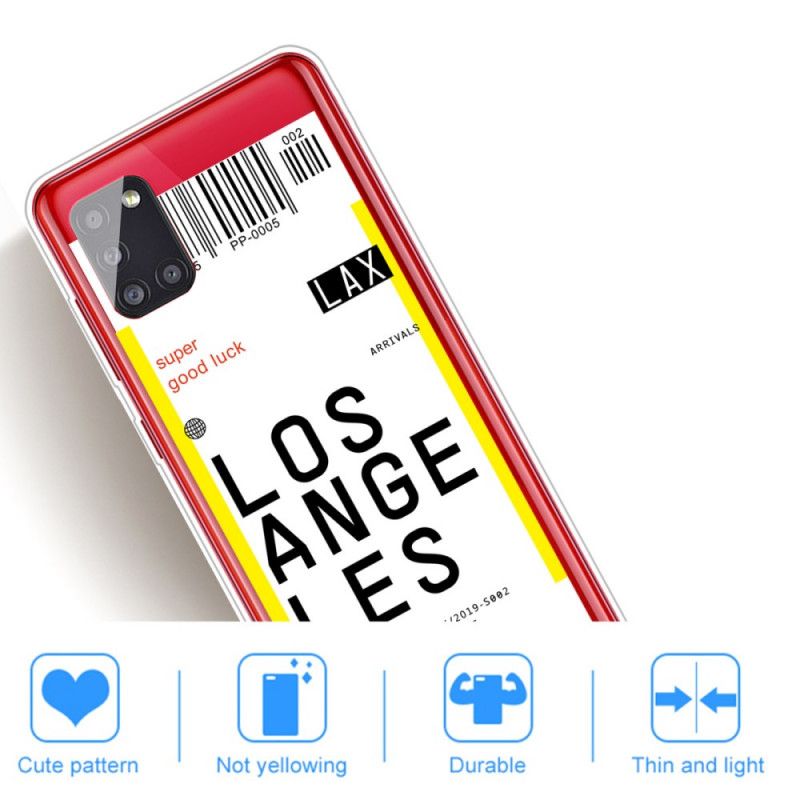 Skal Samsung Galaxy A51 Boardingkort Till Los Angeles
