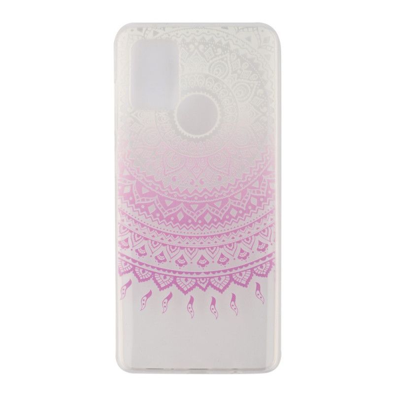 Skal Samsung Galaxy A51 Rosa Transparent Färgglad Mandala