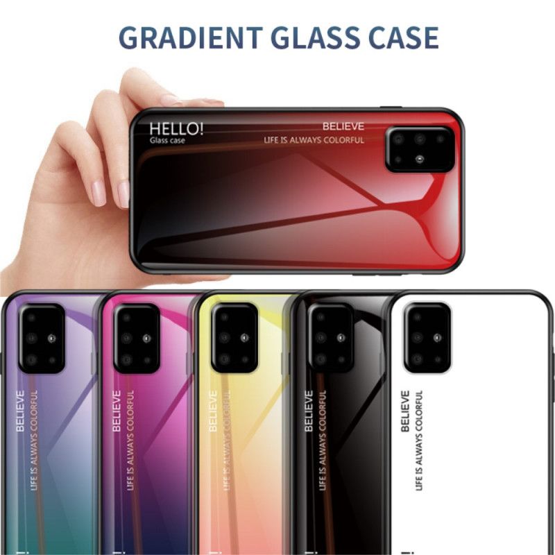 Skal Samsung Galaxy A51 Svart Hej Härdat Glas