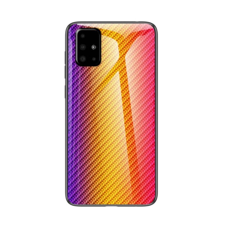 Skal Samsung Galaxy A51 Svart Kolfiberhärdat Glas