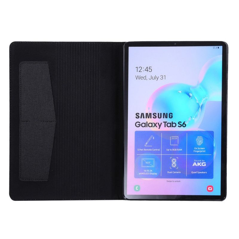 Fodral Samsung Galaxy Tab S6 Svart Tyg