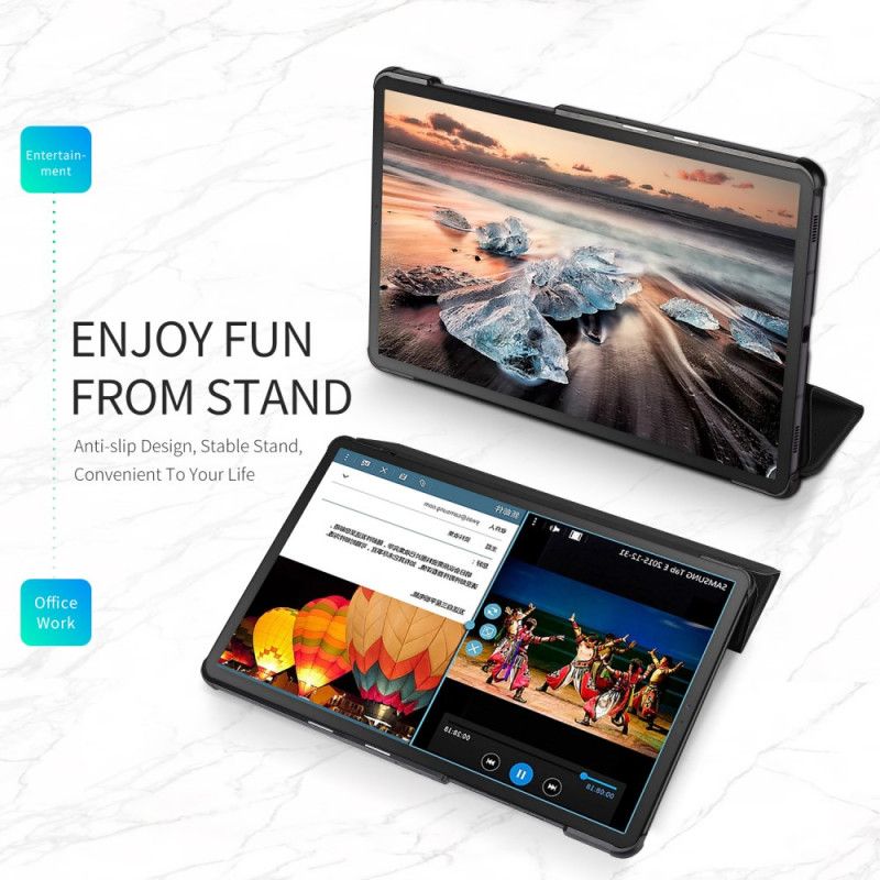 Smart Fodral Samsung Galaxy Tab S6 Svart Domo-Serien Dux-Ducis