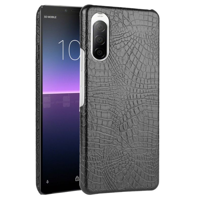 Skal Sony Xperia 10 II Svart Krokodilhudeffekt