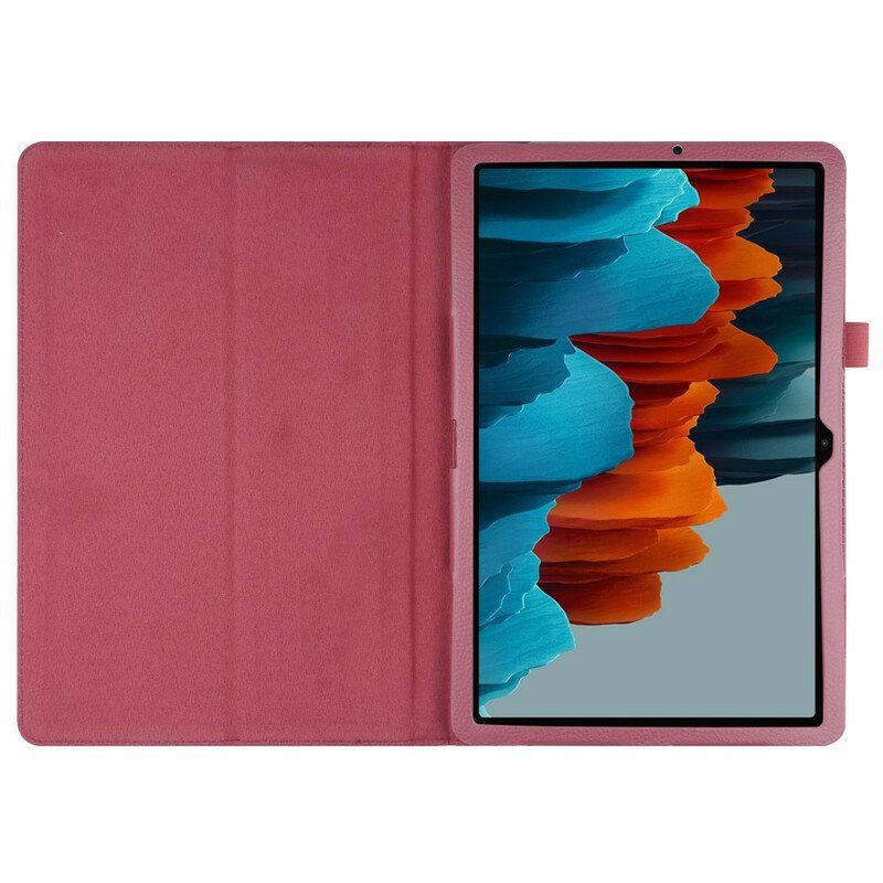 Fodral / Case Samsung Galaxy Tab S8 Plus / Tab S7 Plus Litchi Konstläder