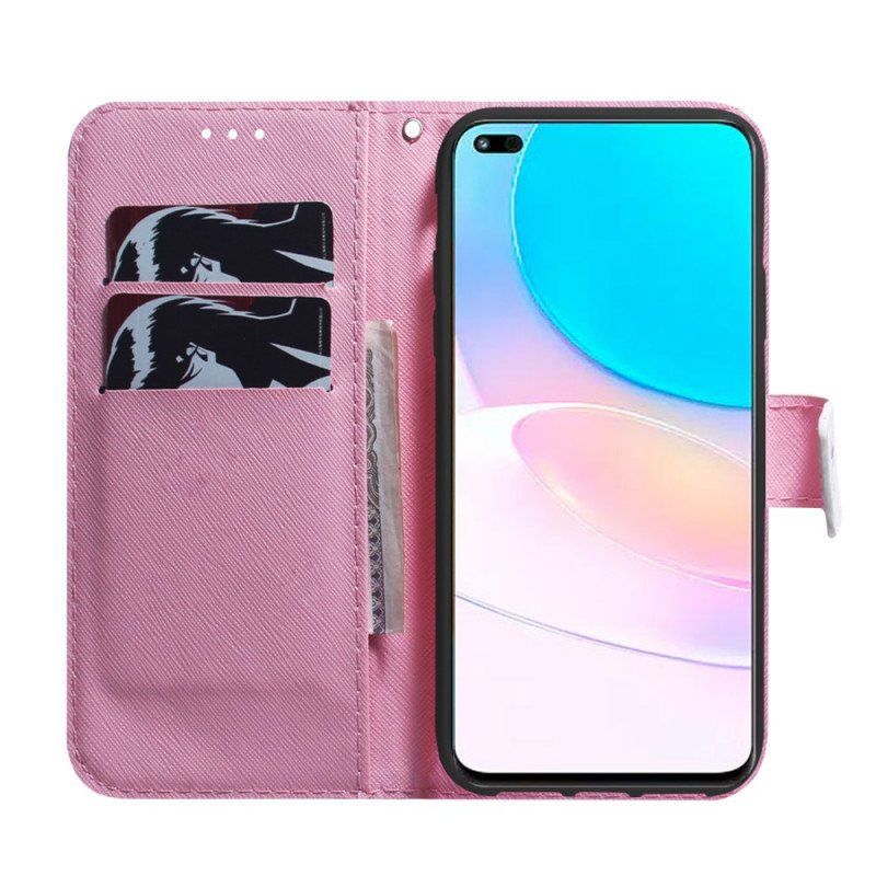 Fodral Honor 50 Lite Blomma Dusty Pink