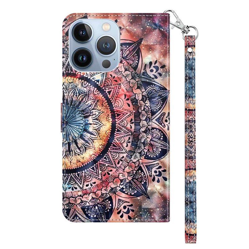 Fodral iPhone 14 Med Kedjar Pro Colorful Strappy Mandala