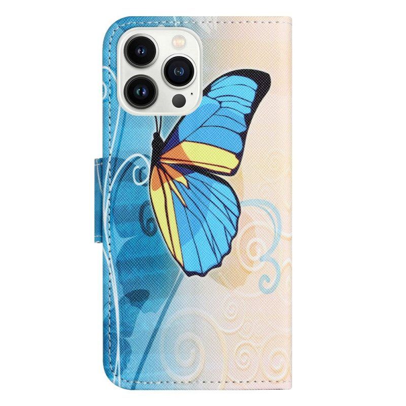 Fodral iPhone 14 Pro Fjärilar
