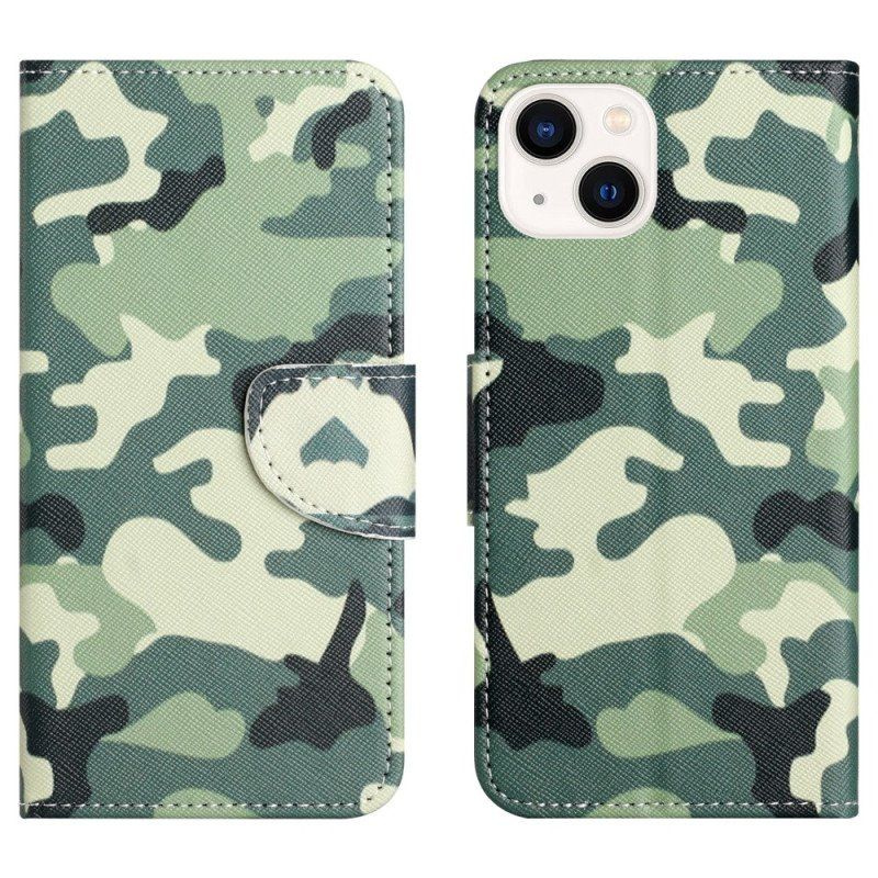 Fodral iPhone 15 Plus Militärt Kamouflage