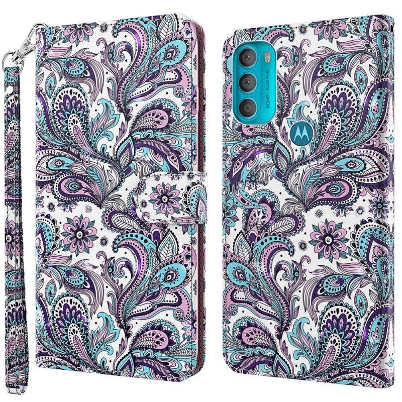 Fodral Moto G71 5G Paisley