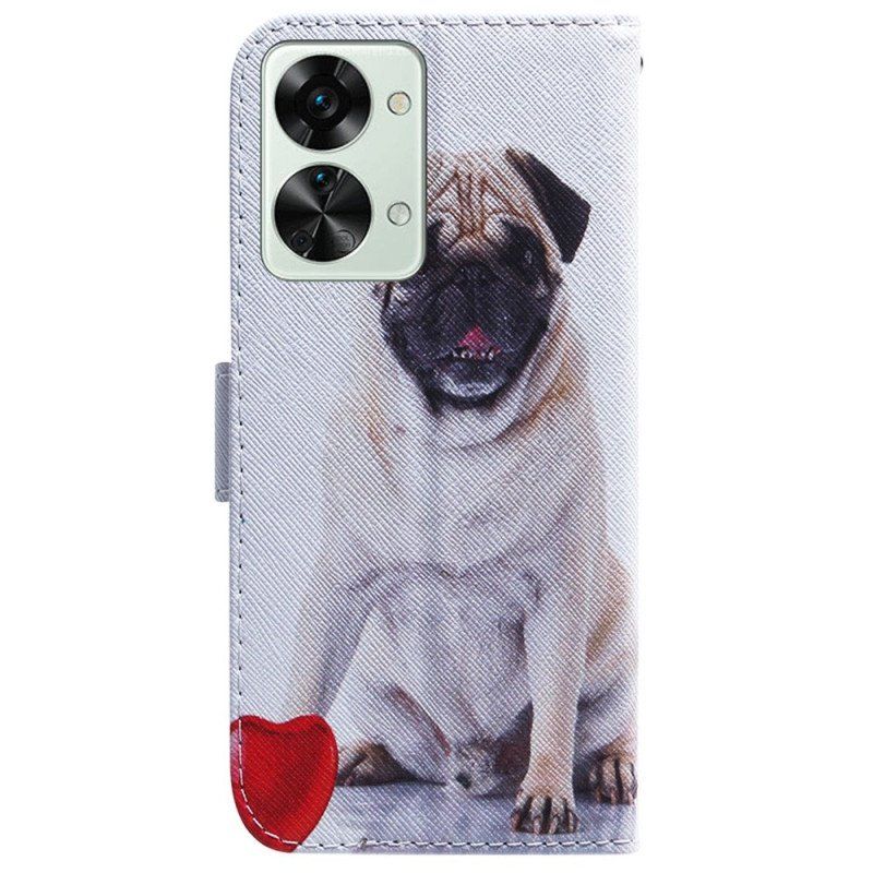 Fodral OnePlus Nord 2T 5G Med Kedjar Strappy Pug Dog