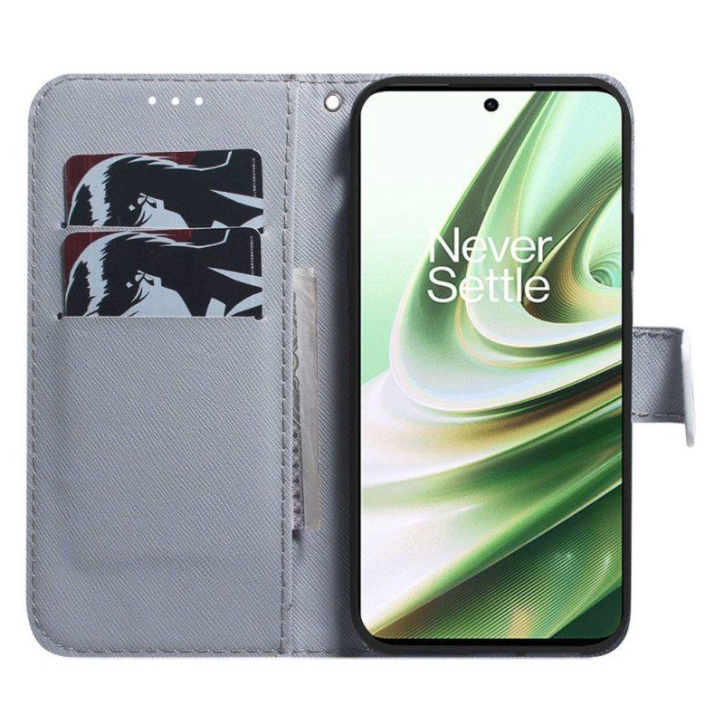 Fodral OnePlus Nord 2T 5G Med Kedjar Strappy White Tiger