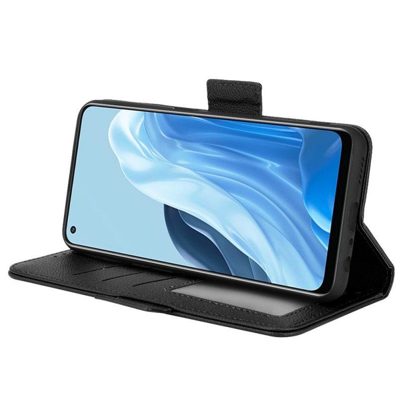 Fodral Oppo Find X5 Lite Folio-fodral Flap Double Nya Färger