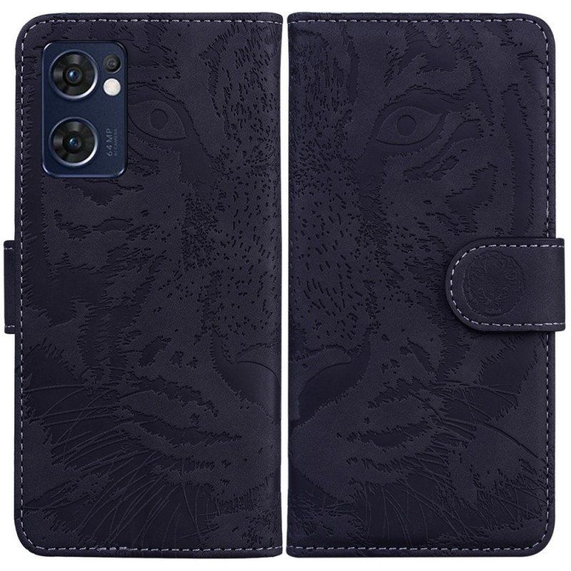 Fodral Oppo Find X5 Lite Tiger Face Print